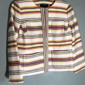 NWT TALBOTS RAINBOW Suede button front jacket
